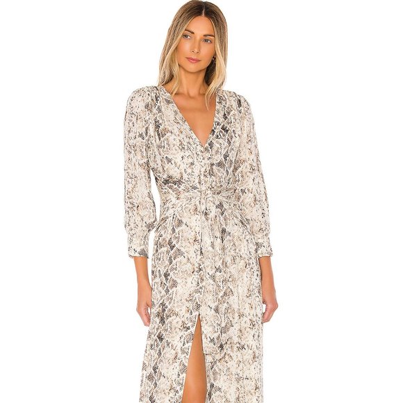 NICHOLAS 100% Silk Button Down Maxi Dress - Picture 1 of 9